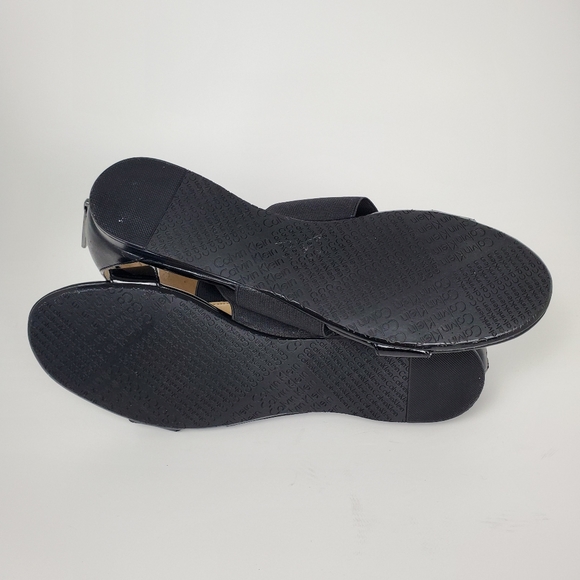 Calvin Klein Leather Black Gladiator Sandal - Picture 4 of 5